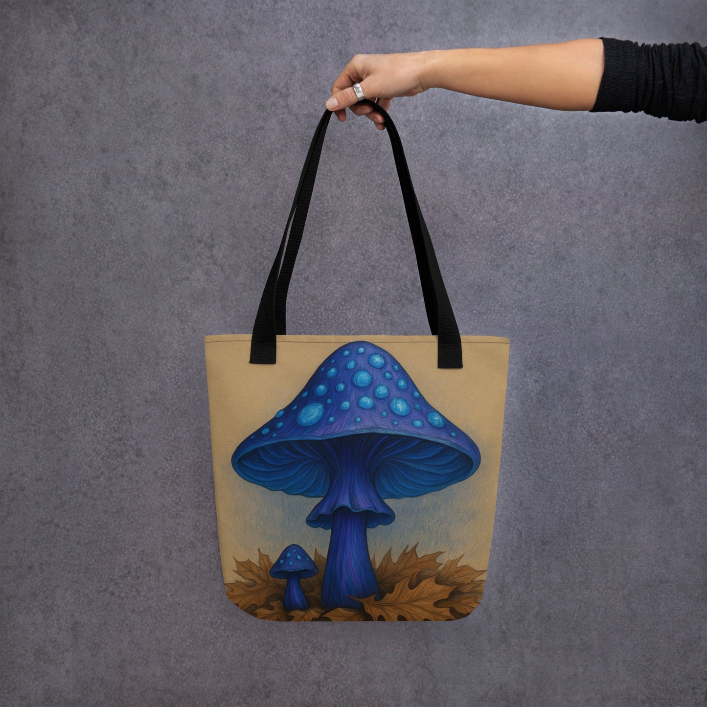 MysticBlue – Gombamintás táska - Gaia Ganoderma