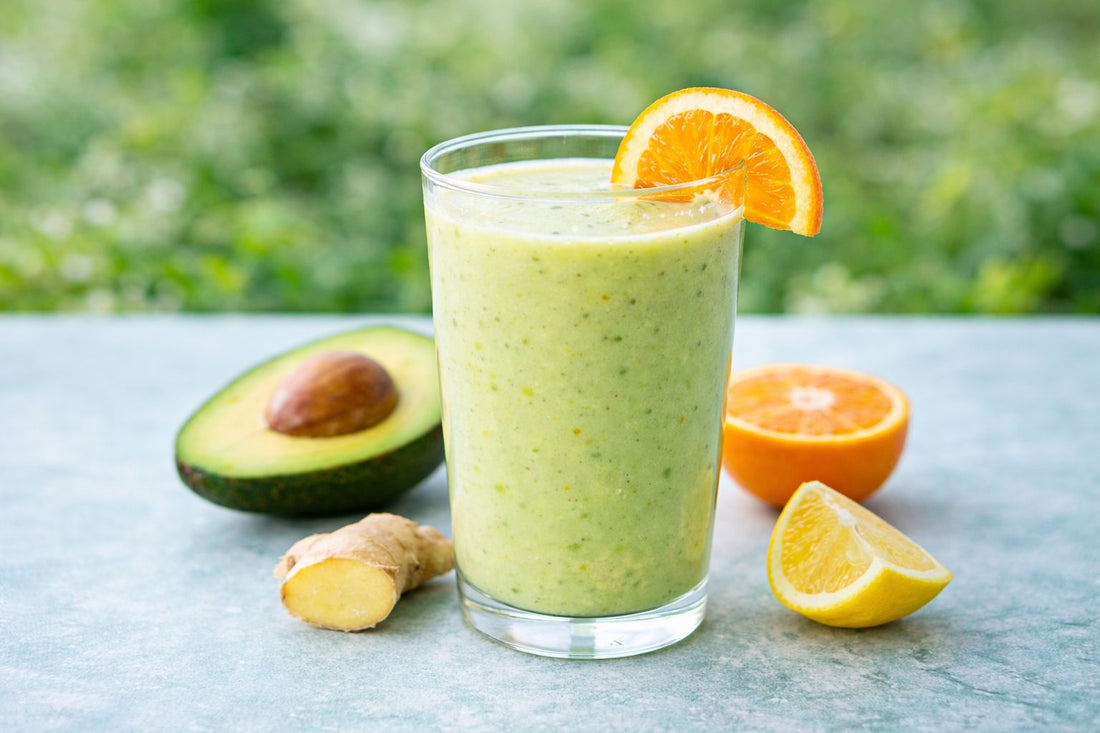 Avokádó–citrus frissítő – vízbázisú, gyömbéres élményital - Gaia Ganoderma