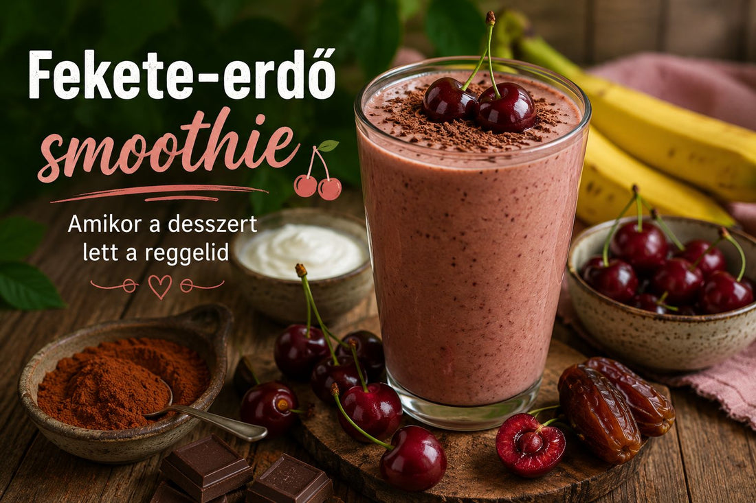 🍒🍫 Fekete-erdő smoothie – amikor a desszert lett a reggelid - Gaia Ganoderma