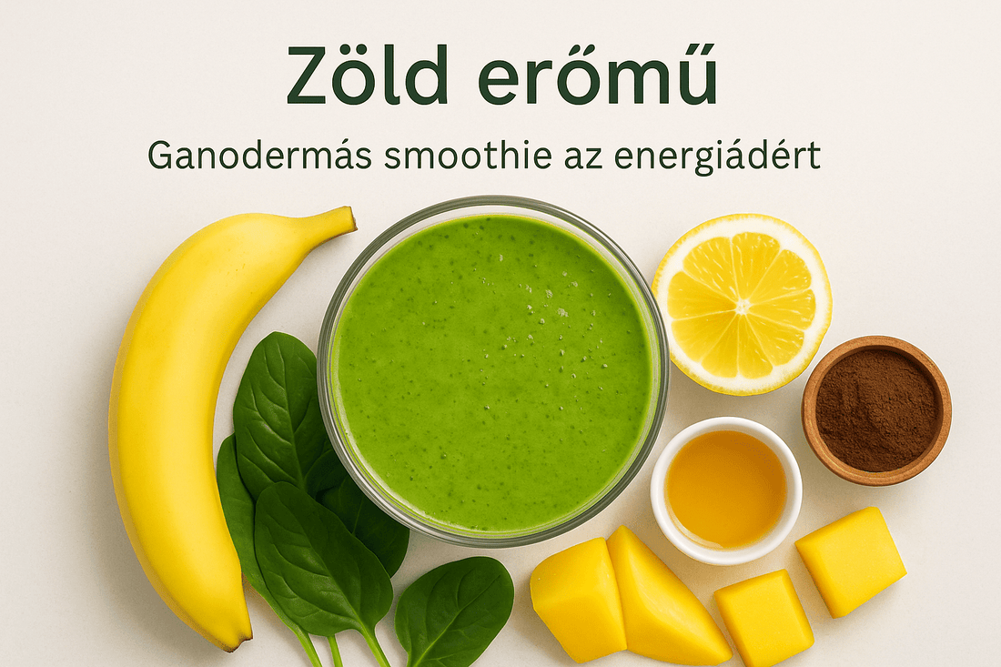 🌱 Zöld erőmű – Ganodermás smoothie az energiádért - Gaia Ganoderma