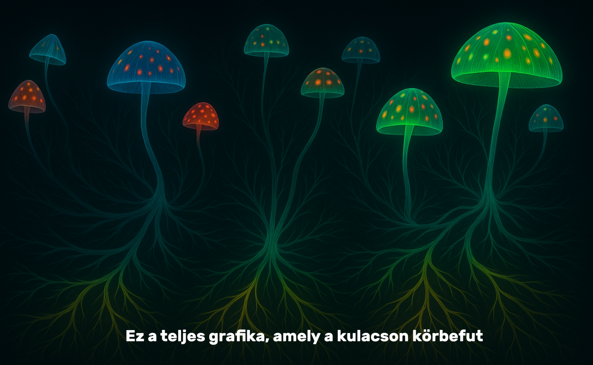 A MycoGlow kulacs teljes gombás-micéliumos mintája síkban – Gaia Design