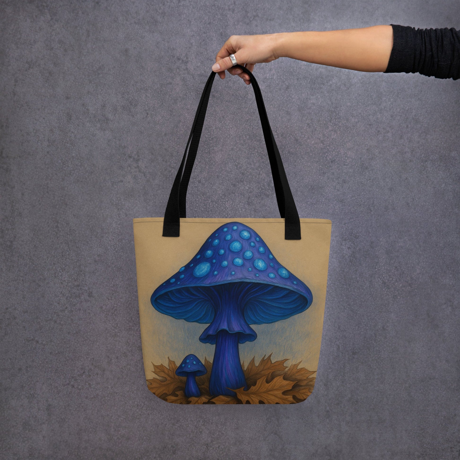 MysticBlue – Gombamintás táska - Gaia Ganoderma